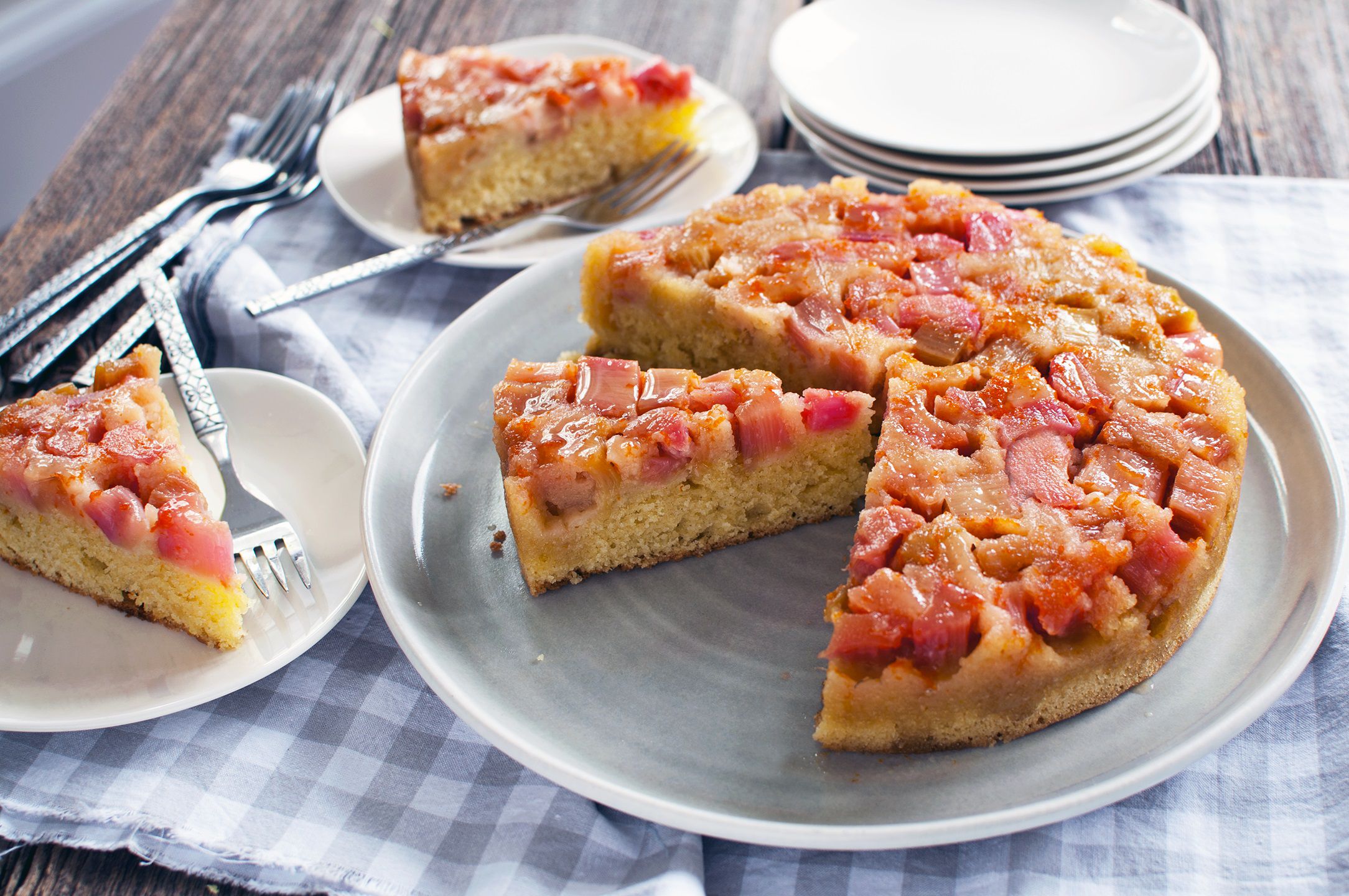 Recipe Pack Rhubarb Into The Bottom Of A Cake Pan For This Version Of Upside Down Cake The Boston Globe