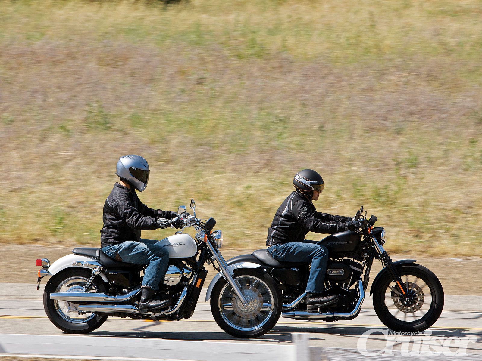 Harley Sportster Iron Vs Honda Shadow Rs Motorcycle Cruiser