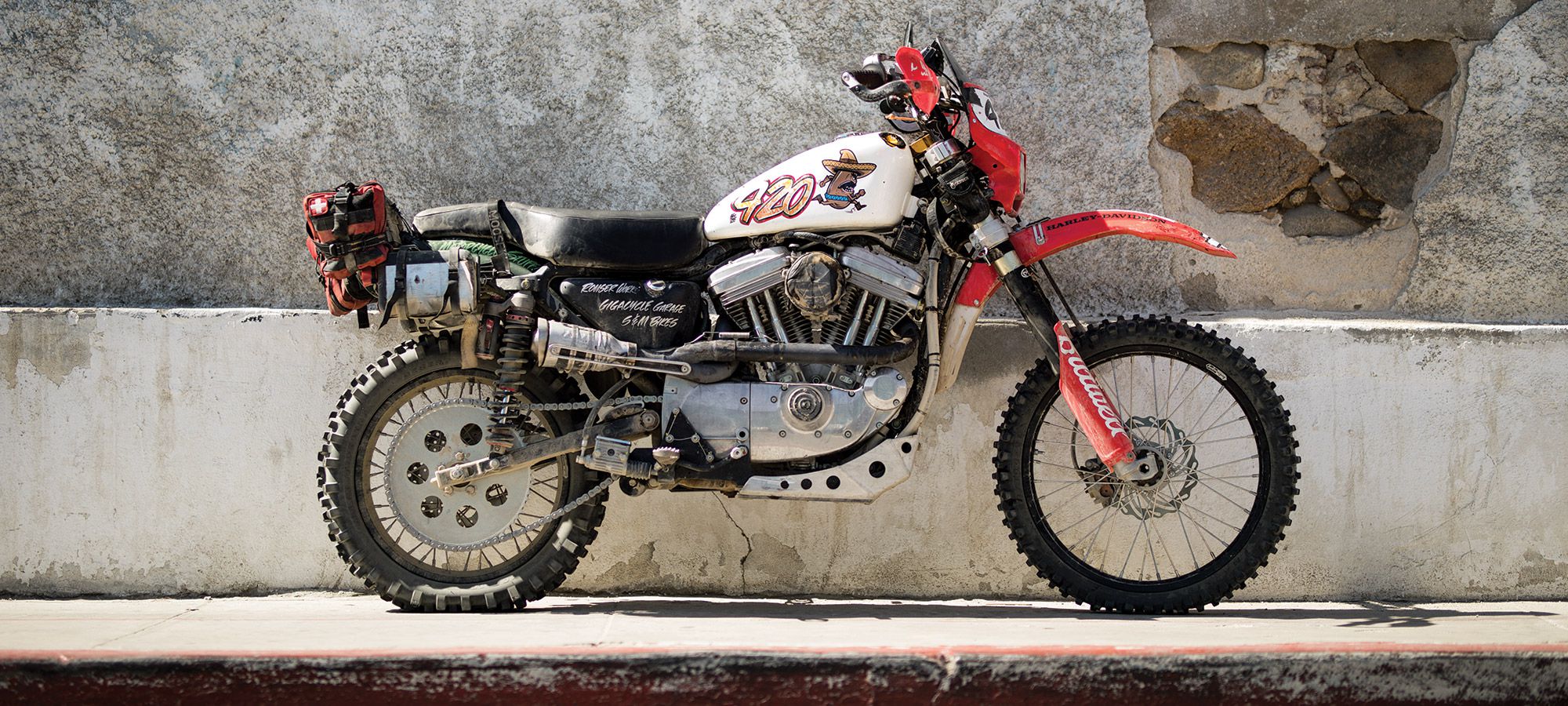 Racing A Harley Davidson Sportster 883 In The Norra Mexican 1000 Motorcyclist
