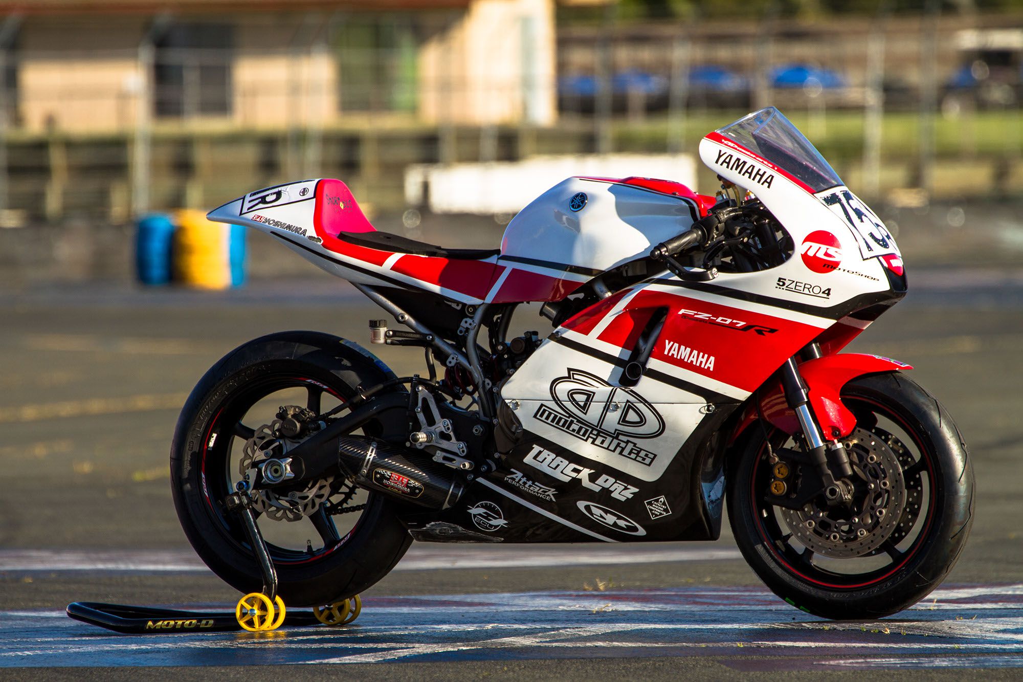 Custom Yamaha Fz 07 Race Bike Motorcyclist