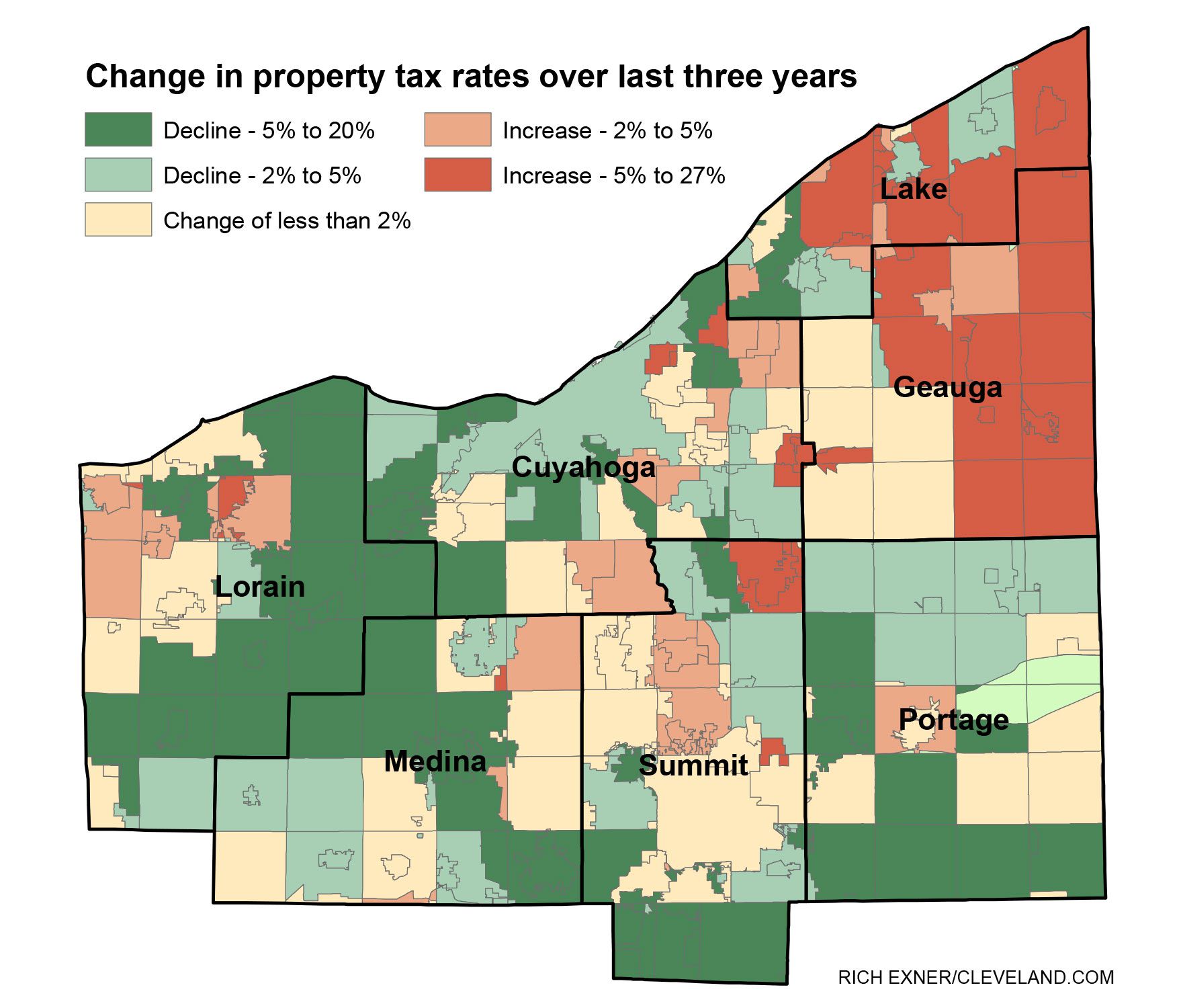 Find Out Where Your City Or Township Ranks For Property Tax Rates In Greater Cleveland Akron Area Cleveland Com
