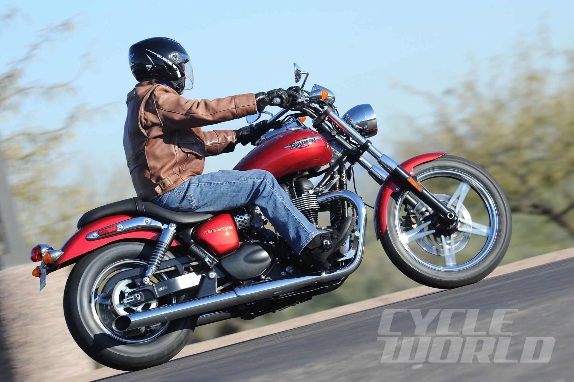 Triumph Speedmaster Cruiser Motorcycle Review Riding Impression Cycle World
