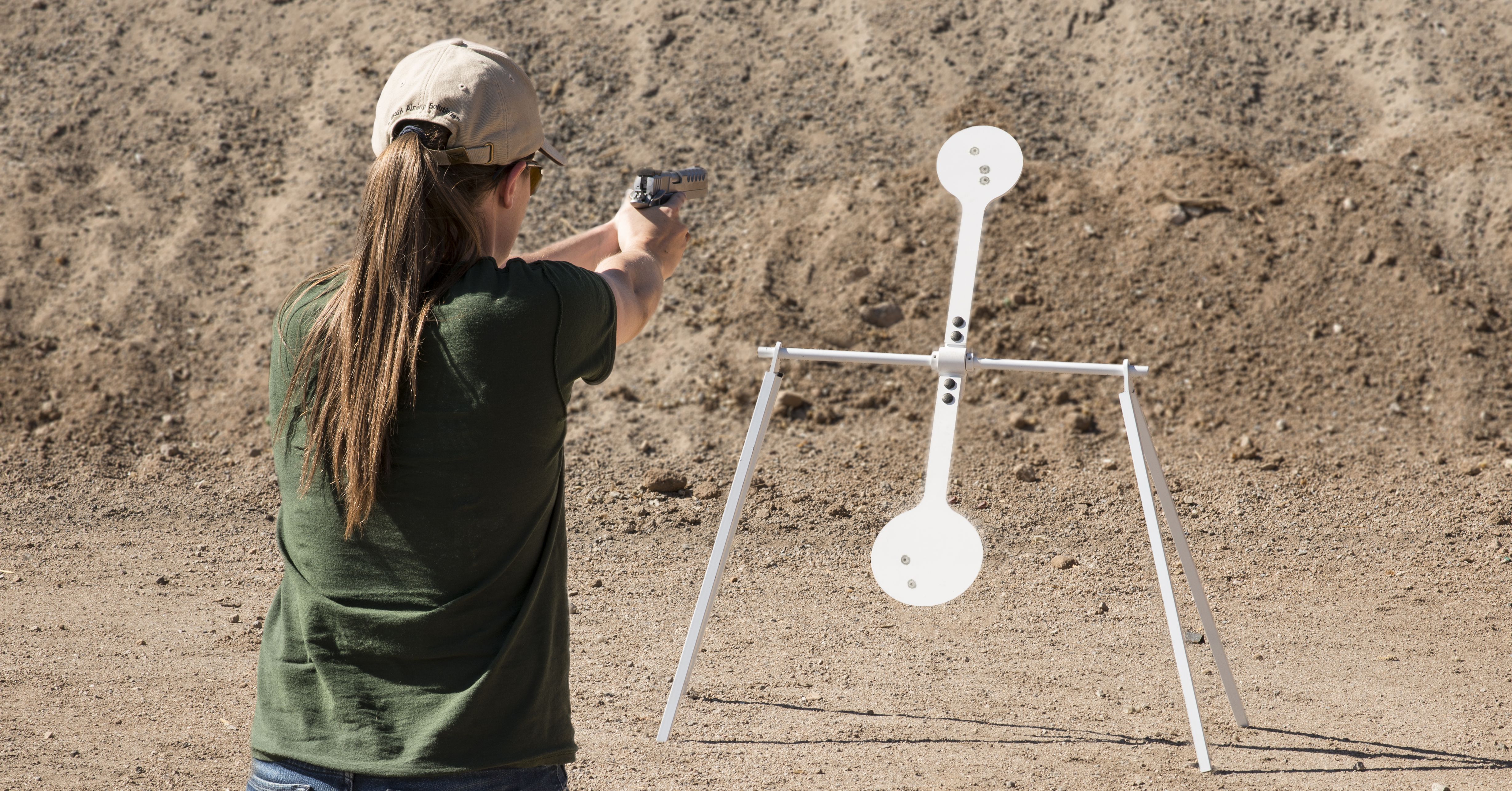 Steel Resetting Target Air Gun Rifle Spinner Shooting Targets Pistol Range Shoot