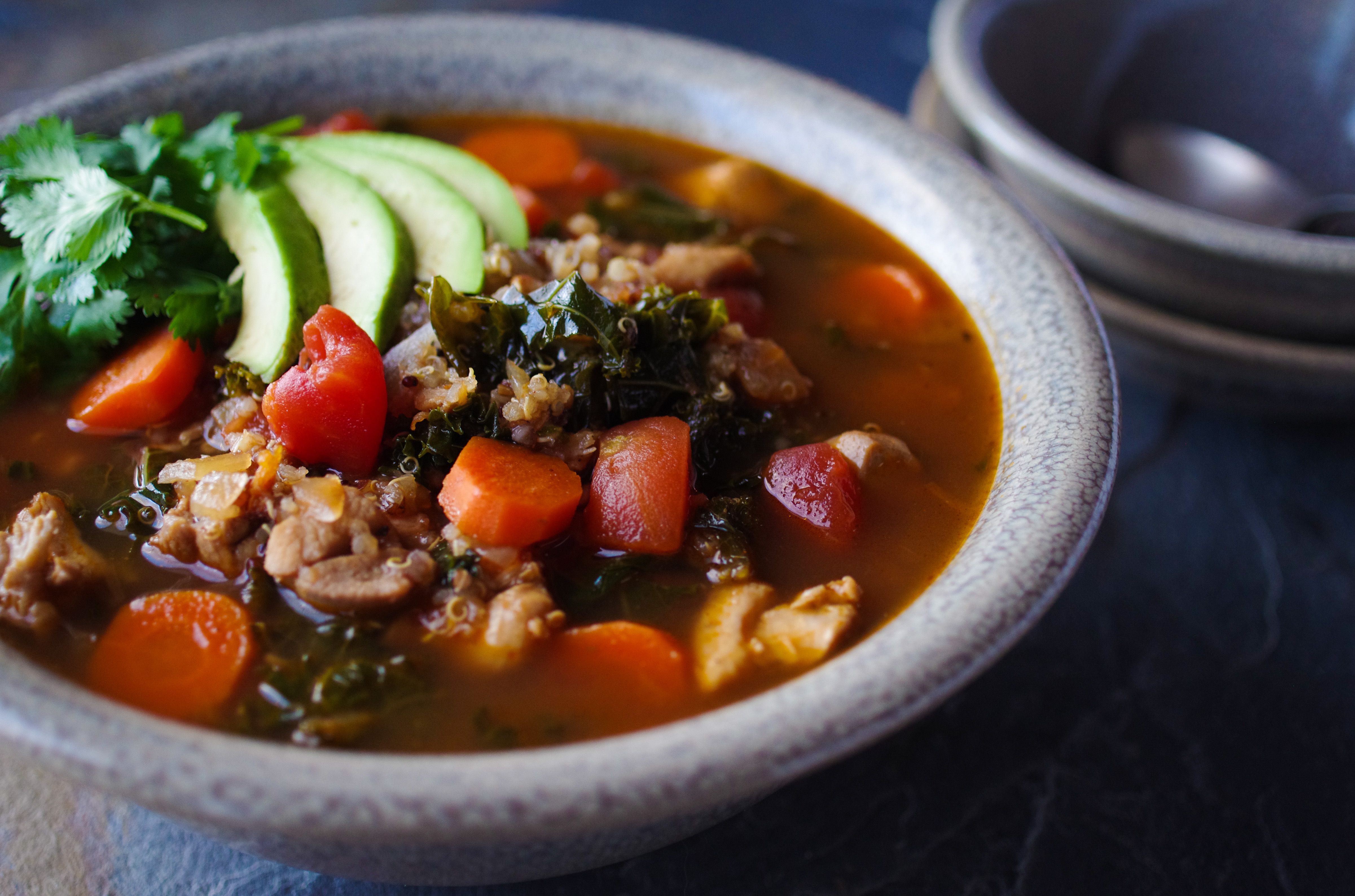 Recipe For Chicken And Quinoa Stew With Cumin And Cilantro The Boston Globe