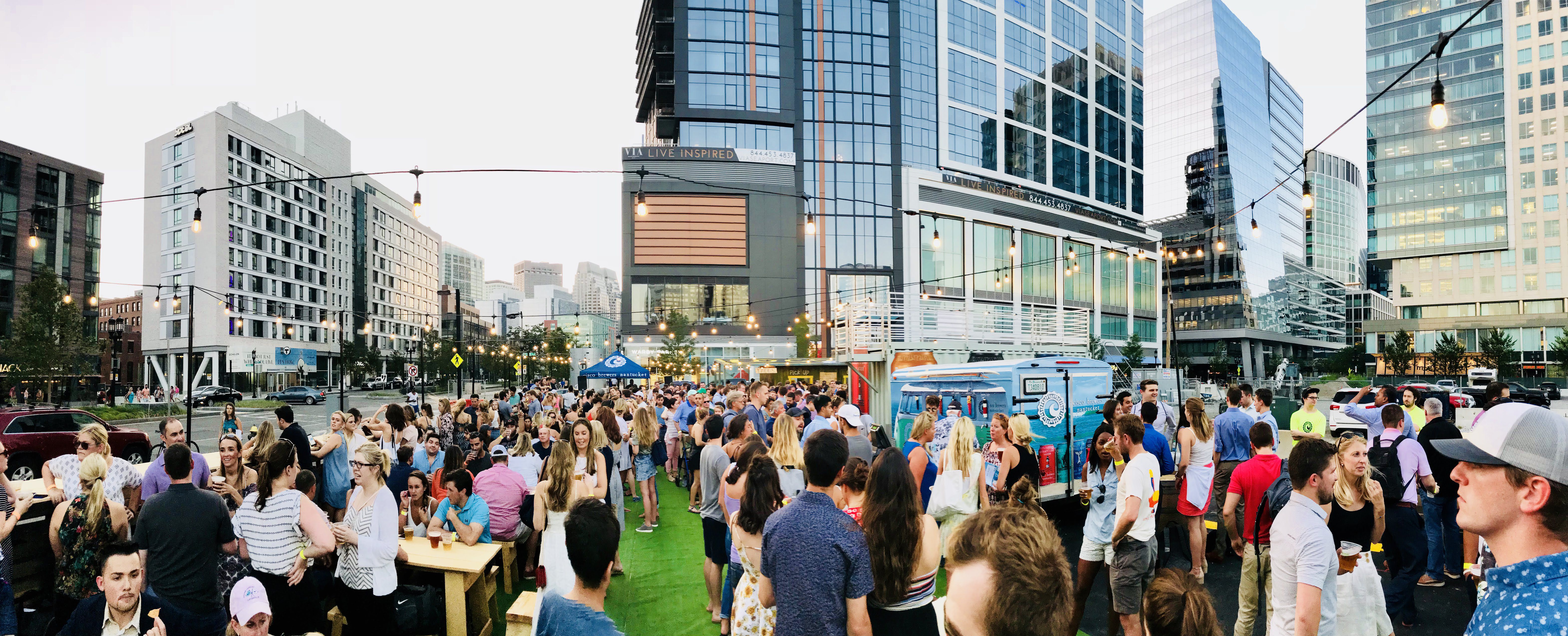 The Seaport Gets A Pop Up Island Vibes Cisco Beer Garden The