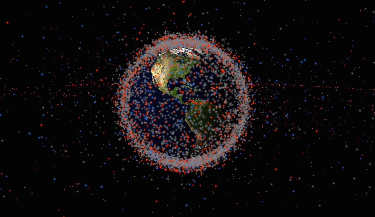 See All The Satellites And Space Junk Circling Earth In Real Time
